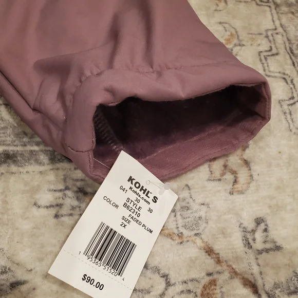 Kohl's Plum Hooded Jacket - Picture 6 of 8